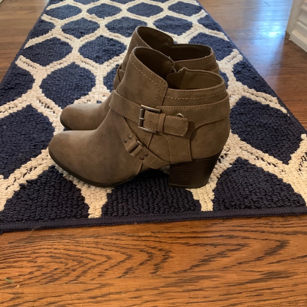 Taupe booties